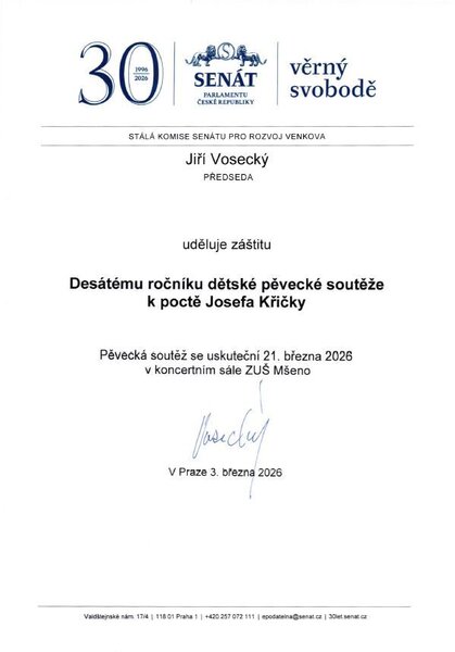 záštita senátora záštita senátora